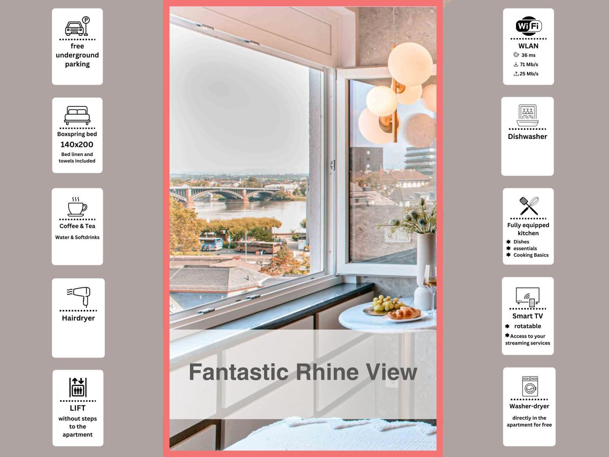Hidden Treasure Business Apartment Mainz - Fantastic Rhine View In Center Of Mainz Old Town Exterior foto
